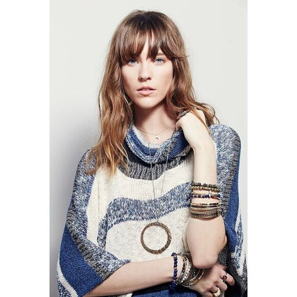 Free People | Dream Maker Melange Poncho - Picture 2 of 9